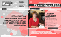«Профилактика негативных явлений в молодежной среде. Зона ответственности библиотек»